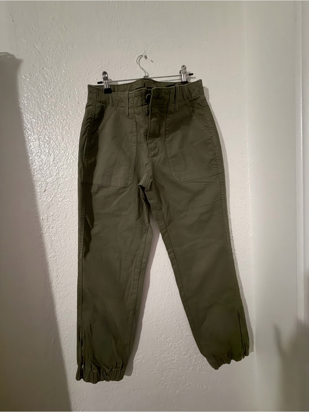 Banana Republic Olive Utility Cargo Joggers
